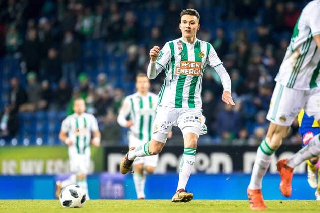 Football, Dejan Ljubicic of Rapid Wien threw glass bottles at mosque