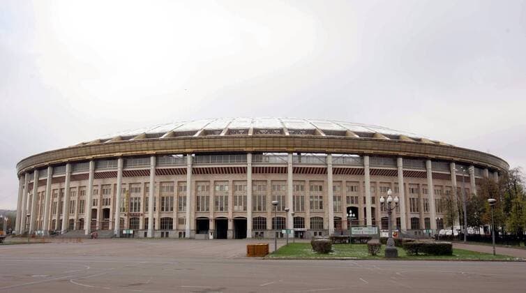 Football, training of the English national team at Moscow's Luznikhi Stadium
