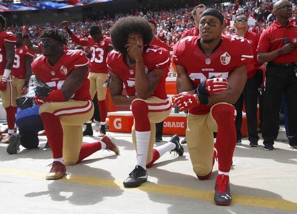 American football, NFL bans kneeling during national anthem