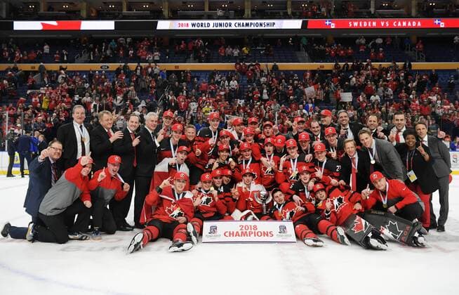Ice hockey, U20 World Championship, Canada wins final against Sweden