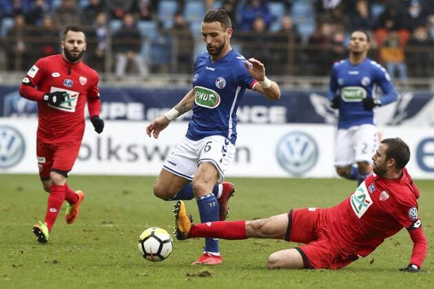 Football, Coupe de France, Racing Strasbourg - Dijon FCO
