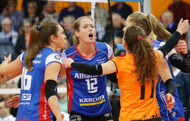 Volleyball, CEV Cup, MTV Stuttgart - VK UP Olomouc