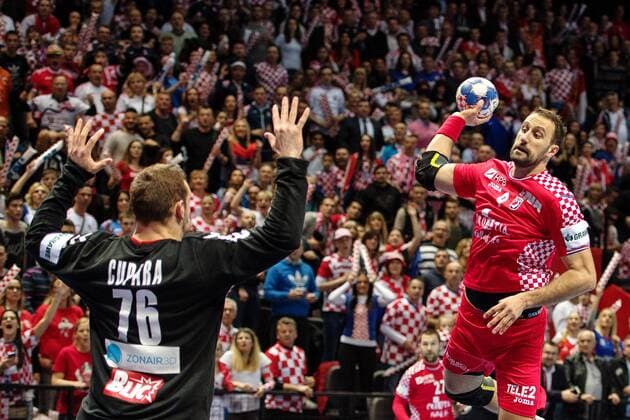 Handball, European Championship, Croatia - Serbia
