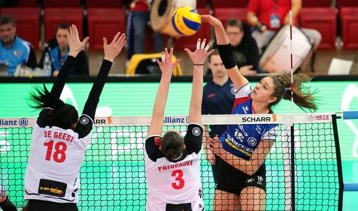 Volleyball, Women's 1. BL, MTV Stuttgart - VfB Suhl