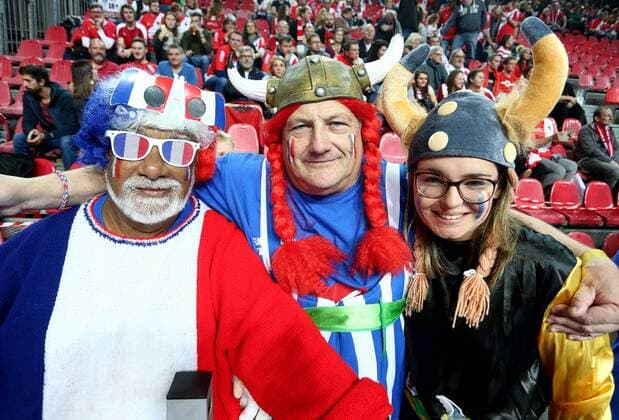 European Handball Championship, France - Austria, Fans
