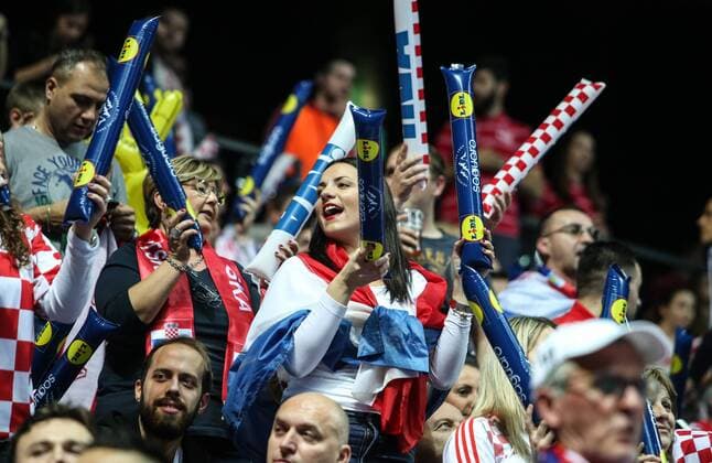 European Handball Championship, Iceland - Croatia, Fans