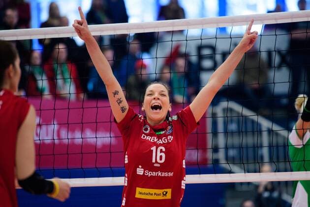 Volleyball, Women, USC Münster - Dresdner SC