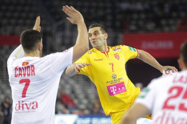 Handball, European Championship, Montenegro - Macedonia