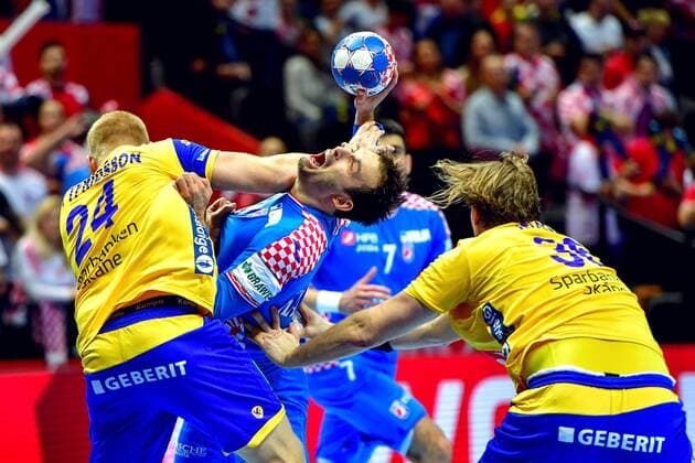 Handball, European Championship, Croatia - Sweden