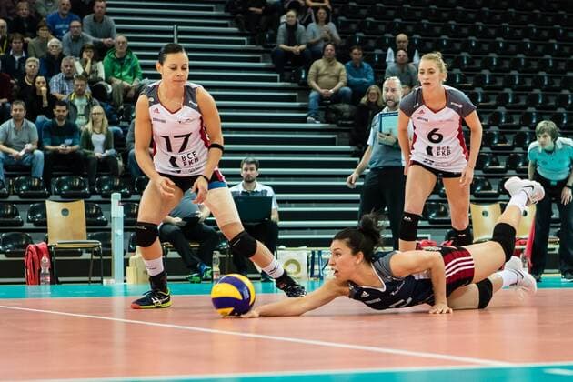 Volleyball, CEV Cup, TS Volley Düdingen - Dresdner SC