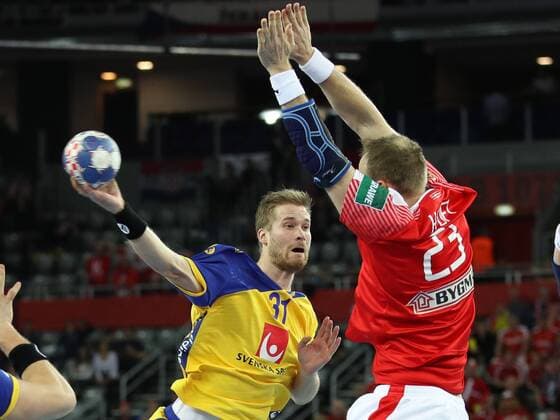 Handball, European Championship, Sweden - Denmark