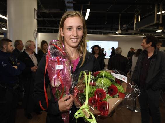 Tennis, Elise Mertens on her arrival in Brussels