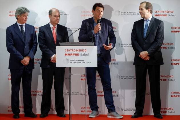 Tennis, Opening of new Mapfre Tennis Clinic in Madrid with Rafael Nadal