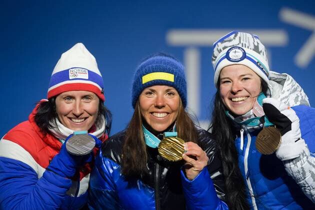 PyeongChang 2018, Women's Skiiathlon, Award Ceremony