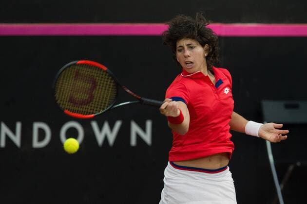 Tennis, Fed Cup Women, Italy - Spain