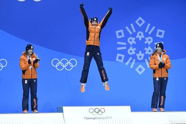 PyeongChang 2018, Speed Skating, 3000m Women, Award Ceremony