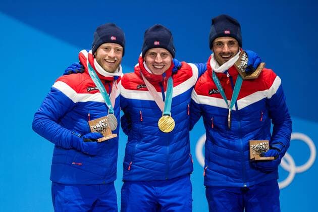 PyeongChang 2018, Men's Skiiathlon, Award Ceremony