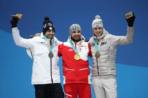 PyeongChang 2018, Luge, Men, Award Ceremony