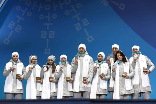 PyeongChang 2018 - Figure Skating, Team Competition, Award Ceremony