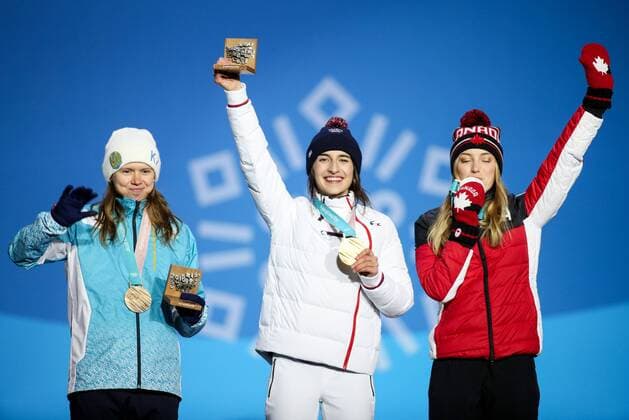 PyeongChang 2018, Ski Freestyle, Moguls, Women, Award Ceremony