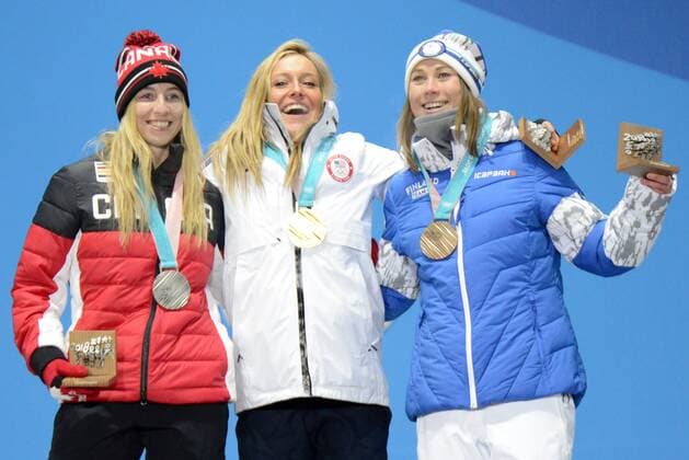 PyeongChang 2018 - Snowboard, Women, Slopestyle, Award Ceremony