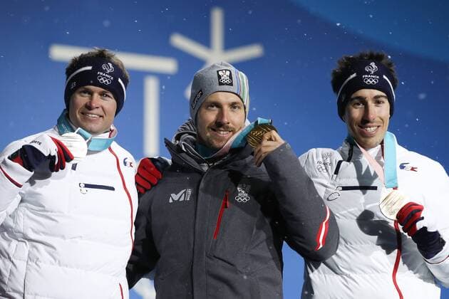 PyeongChang 2018 - Alpine Skiing, Men, Super Combined, Award Ceremony