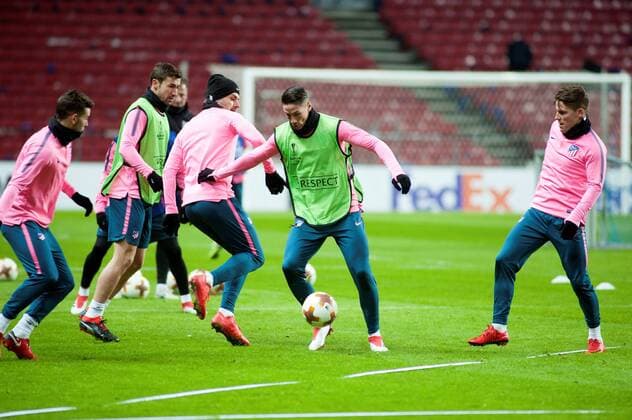 Football, EL, Atletico Madrid Training