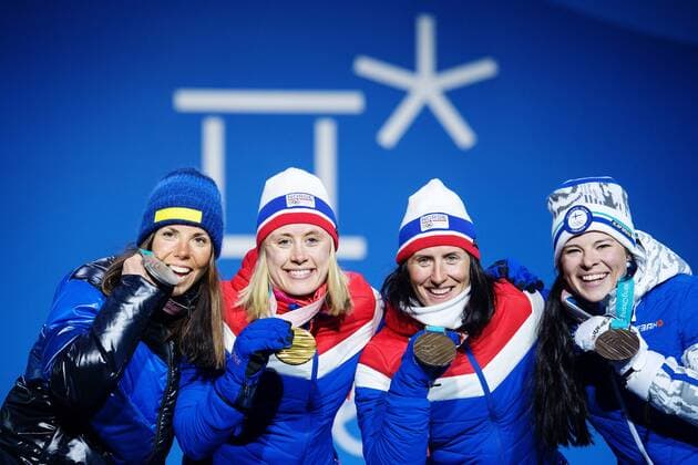 PyeongChang 2018, Cross-Country Skiing, Women's 10km Freestyle, Award Ceremony