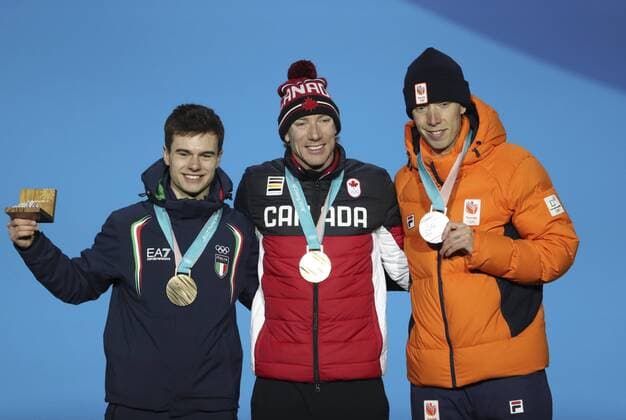 PyeongChang 2018 - Speed Skating, Men's 10000m, Award Ceremony