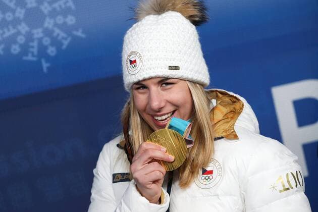 PyeongChang 2018 - Alpine Skiing, Women's Super-G, Award Ceremony