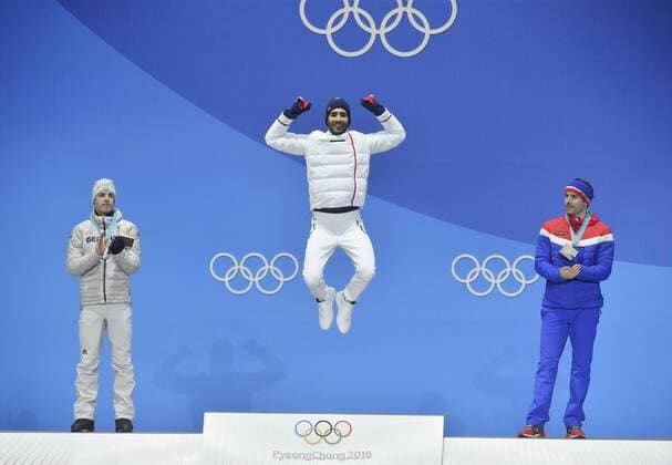 PyeongChang 2018 - Biathlon, 15km Mass Start Men Award Ceremony