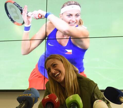 Tennis, PK with Petra Kvitova after her win in Doha