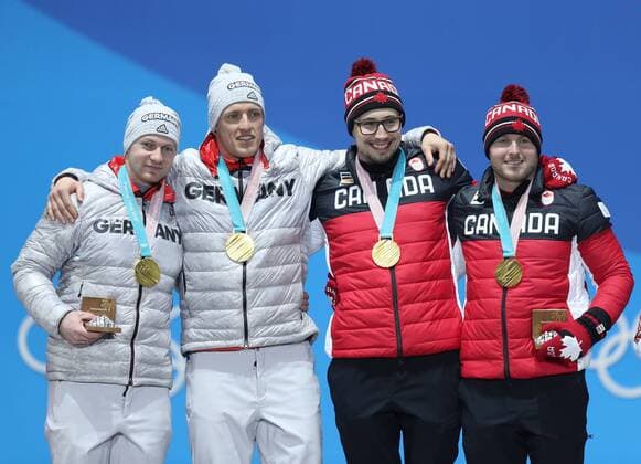 PyeongChang 2018 - Bobsleigh, men's two-man bob, award ceremony