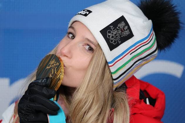 PyeongChang 2018, Snowboard, Big Air, Women, Award Ceremony