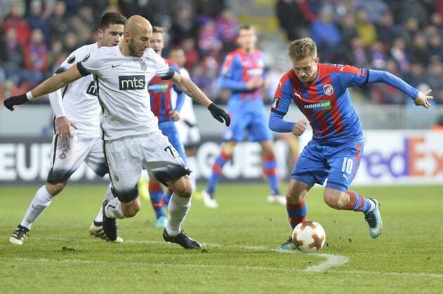 Football, EL, Viktoria Plzen - Partizan Belgrade