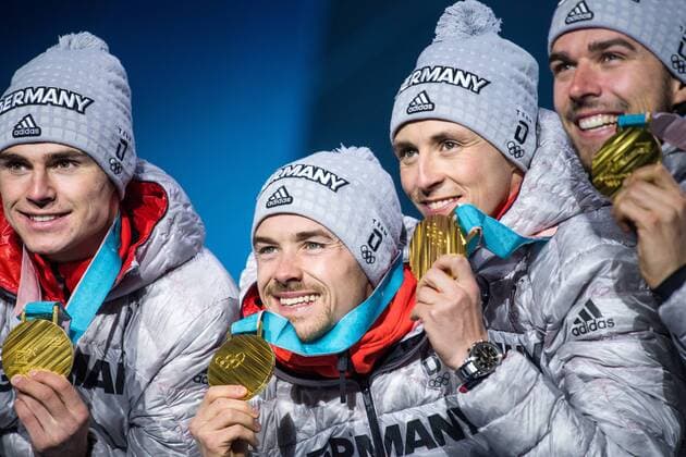 PyeongChang 2018 - Nordic Combined, Team, Award Ceremony