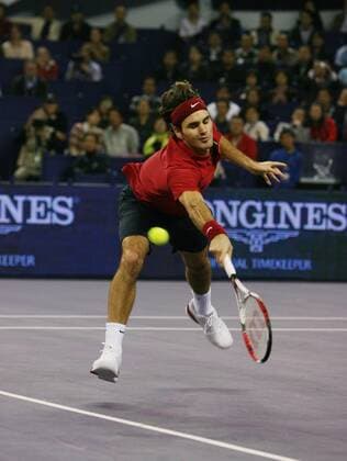 Tennis, ATP Masters Cup in Shanghai, Roger Federer defeats Andy Roddick