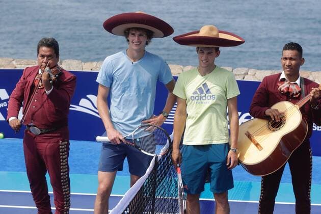 Tennis, Alexander Zverev at promotion event for ATP tournament in Acapulco
