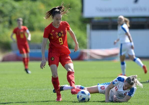Football, Women, Cyprus Cup, Belgium - Czech Republic