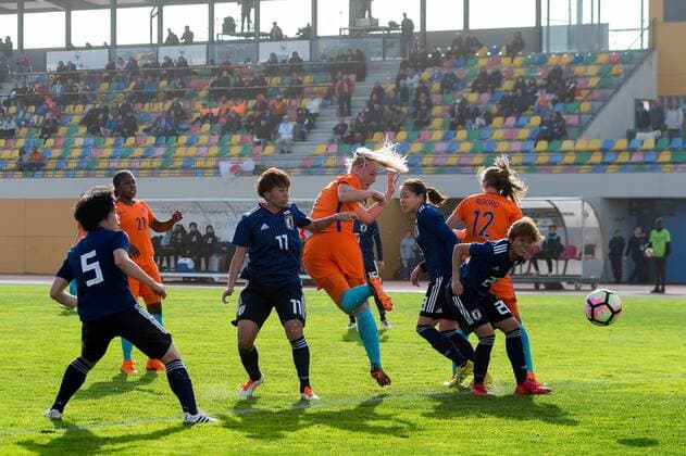 Football, Women, Algarve Cup, Japan - Netherlands