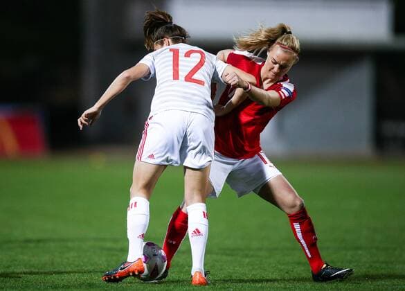 Football, Women, Cyprus Cup, Austria - Spain