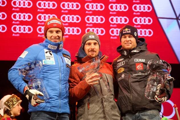 Alpine Skiing, WC Kranjska Gora, Men's Giant Slalom - Award Ceremony