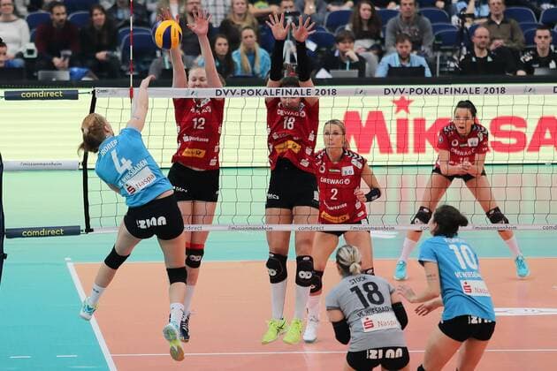 Volleyball, Cup Final, VC Wiesbaden - Dresdner SC