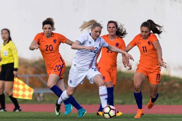 Football, Women, Algarve Cup, Netherlands - Iceland