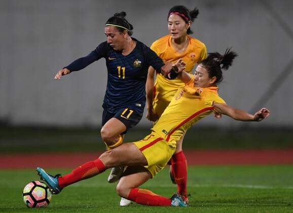 Football, Women, Algarve Cup, China - Australia