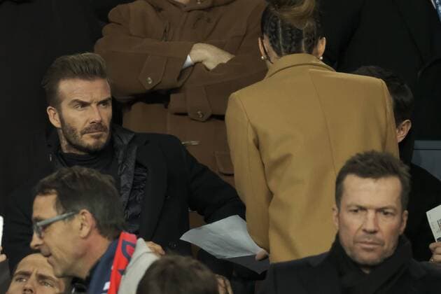 Football, CL, Celebrities on the sidelines of the match in Paris
