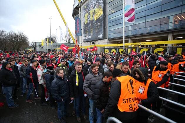 Football, EL, Borussia Dortmund - Red Bull Salzburg, before kick-off