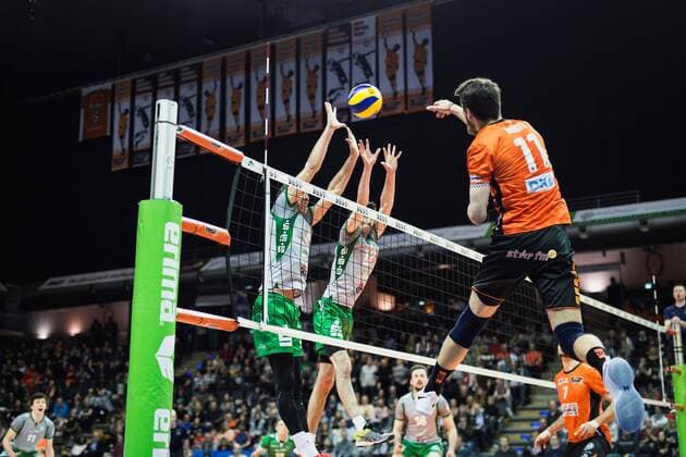 Volleyball, 1. BL, BR Volleys - Netzhoppers KW
