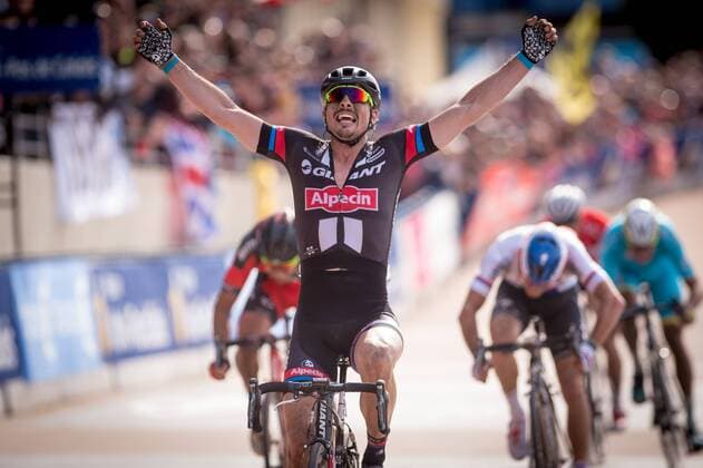 John Degenkolb wins Paris-Roubaix cycling race, 10th anniversary on 12th April