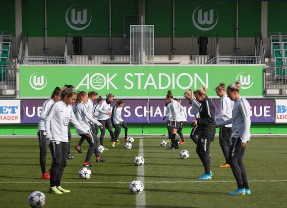 Football, Women, CL, Training VfL Wolfsburg
